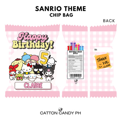 Personalized Birthday Loot Bag Party Favor Souvenir Chip Bag