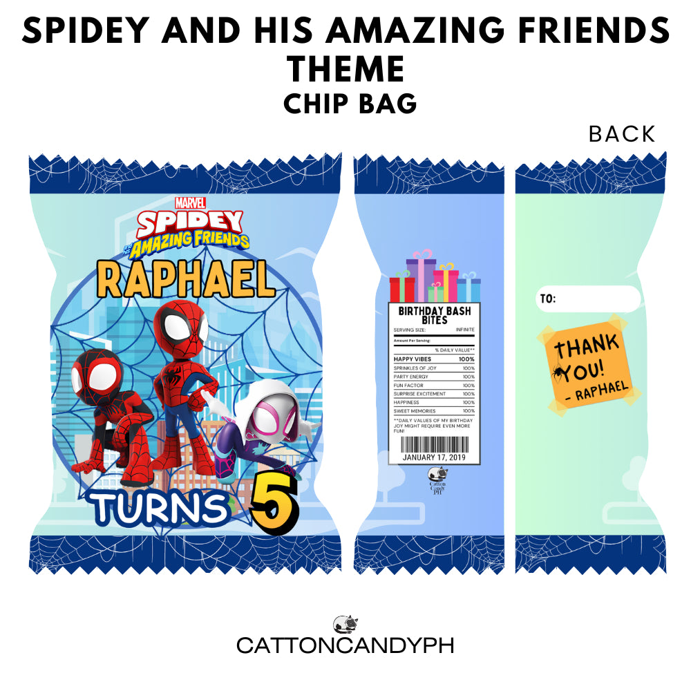 Personalized Birthday Loot Bag Party Favor Souvenir Chip Bag