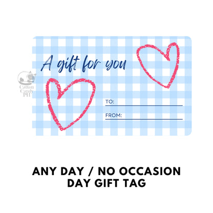 Any Day / No Occasion Gift Tags | Card 10 pcs per pack
