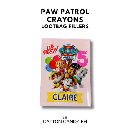 Personalized Crayons Birthday Loot bag fillers Party Souvenir