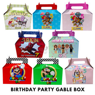 Birthday Gable | Donut | Munchkin | Gift Favor Party Loot Box