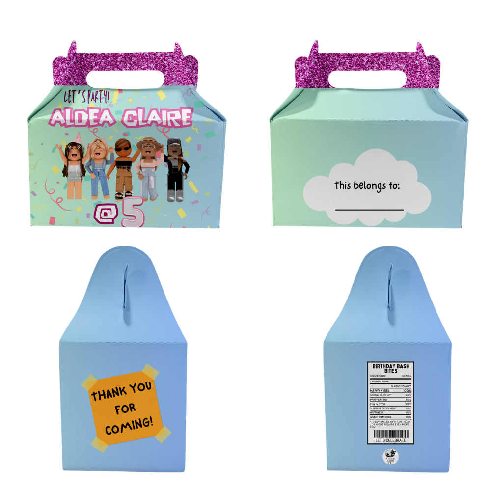 Birthday Gable | Donut | Munchkin | Gift Favor Party Loot Box