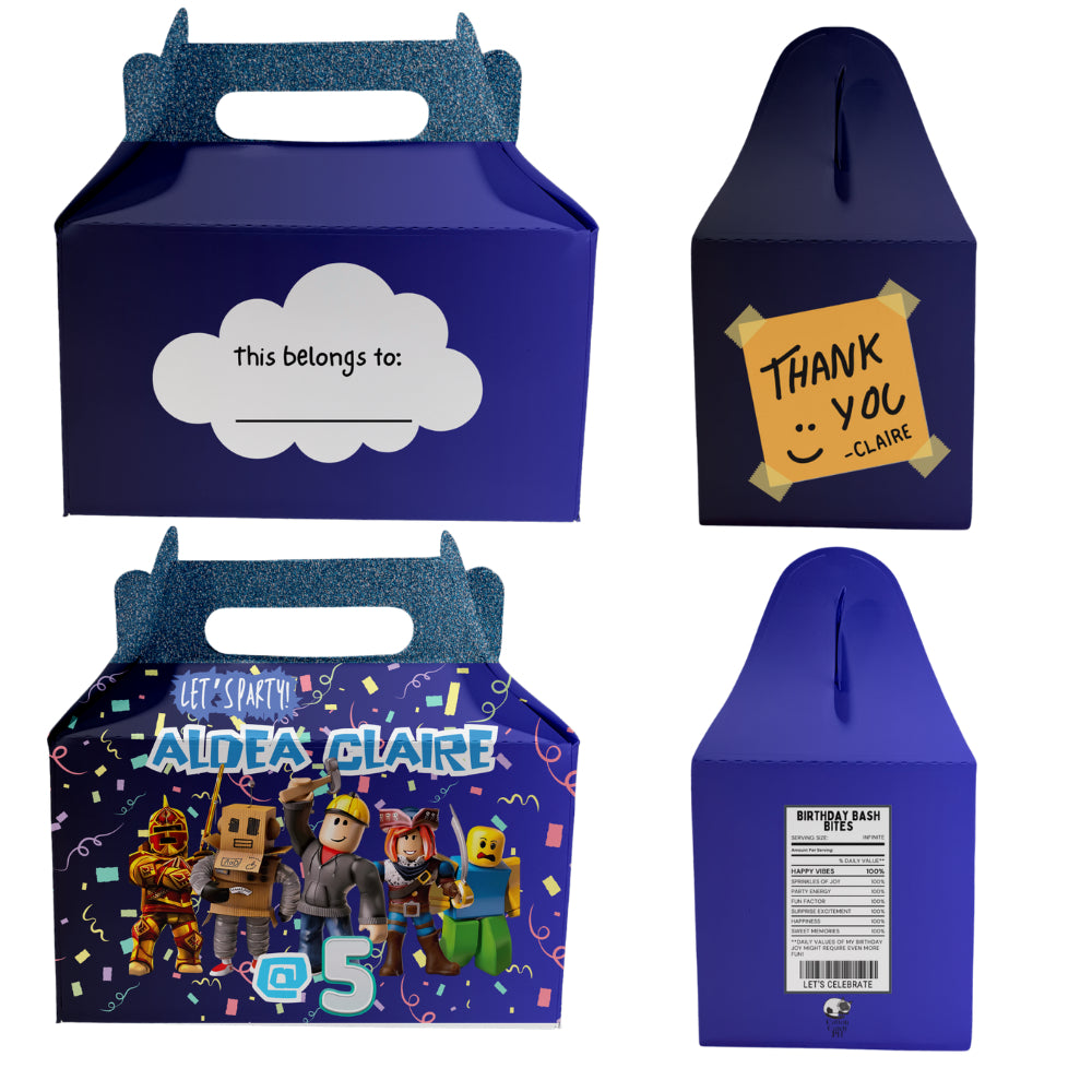 Birthday Gable | Donut | Munchkin | Gift Favor Party Loot Box