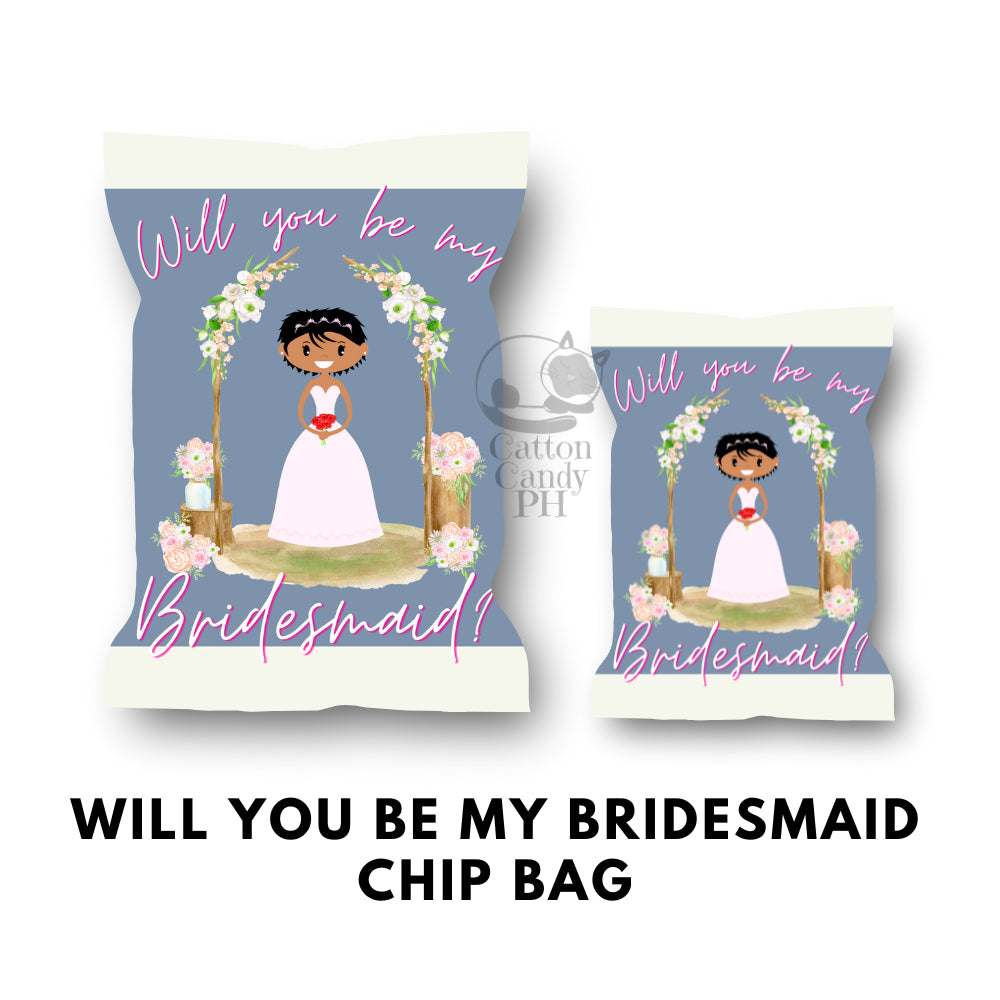 Bridesmaid Groomsman Flower Girl Ring Bearer Wedding Sponsors Proposal Gift Chip Bag