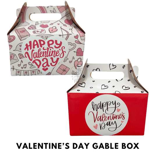 Valentine's Day Gable | Donut | Munchkin | Gift Favor Party Loot Box