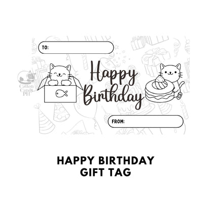 Happy Birthday Gift Tags | Card 10 pcs per pack