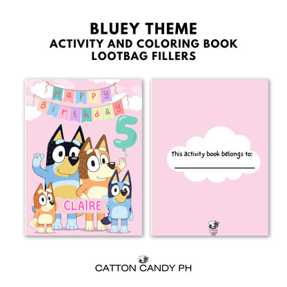 Personalized coloring book loot bag fillers Party favors Birthday Souvenirs