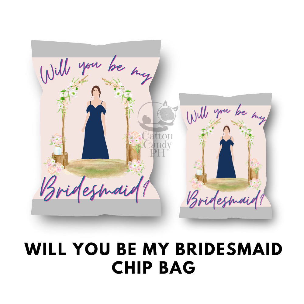 Bridesmaid Groomsman Flower Girl Ring Bearer Wedding Sponsors Proposal Gift Chip Bag