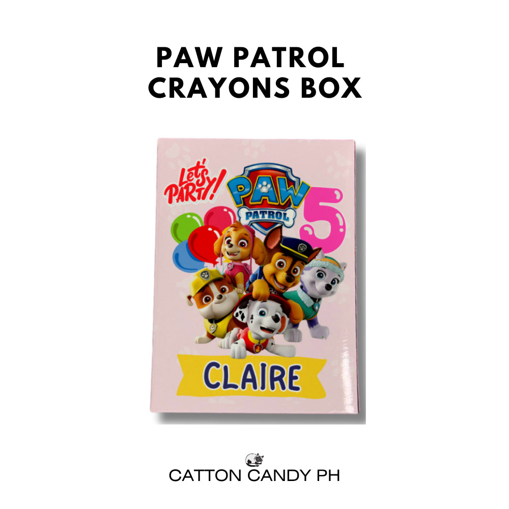 Personalized Crayons Box (for 8pcs crayons) - BOX ONLY, NO CRAYONS INCLUDED