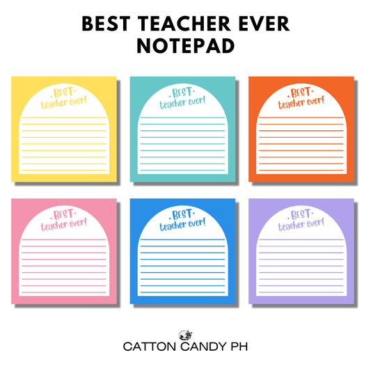 Happy Teacher's Day Best Teacher Ever Notepad Memo pad