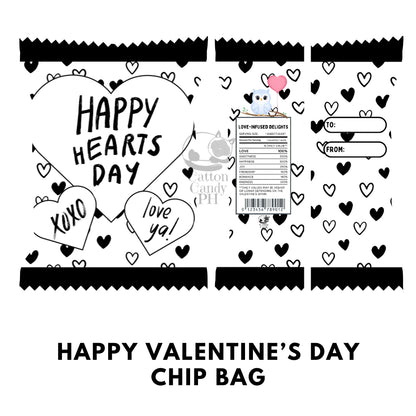 Happy Valentine's Day Chip Bag Loot Bag