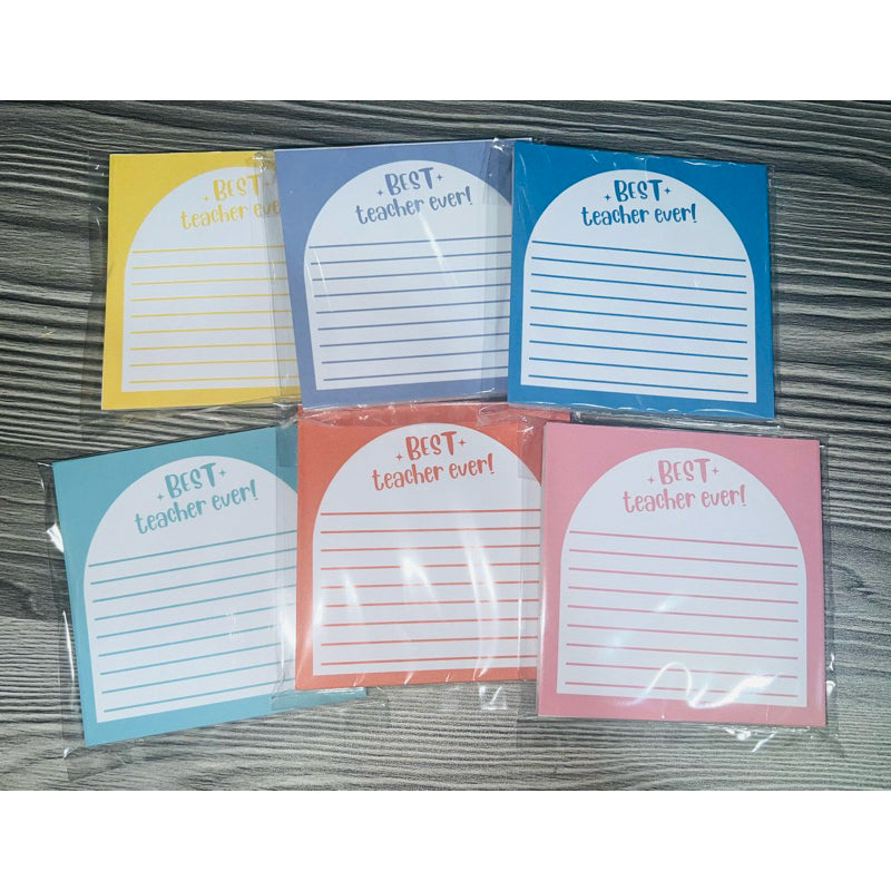 Happy Teacher's Day Best Teacher Ever Notepad Memo pad