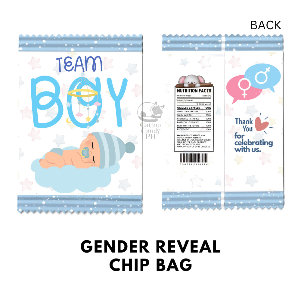 Baby Shower | Gender Reveal Chip Bag Party Favor Loot Bags
