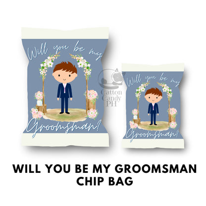 Bridesmaid Groomsman Flower Girl Ring Bearer Wedding Sponsors Proposal Gift Chip Bag