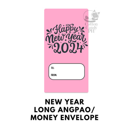 2025 New Year-Themed Long Angpao Money Envelope: Festive Cash Gift Holder for Holiday Giving