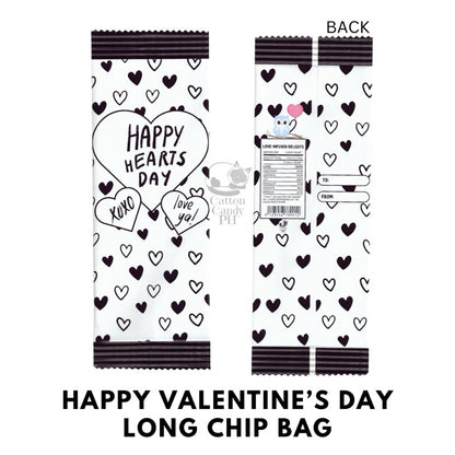 Valentine’s Day Heart’s Day Long Chip Bag Loot Bag Party Favor