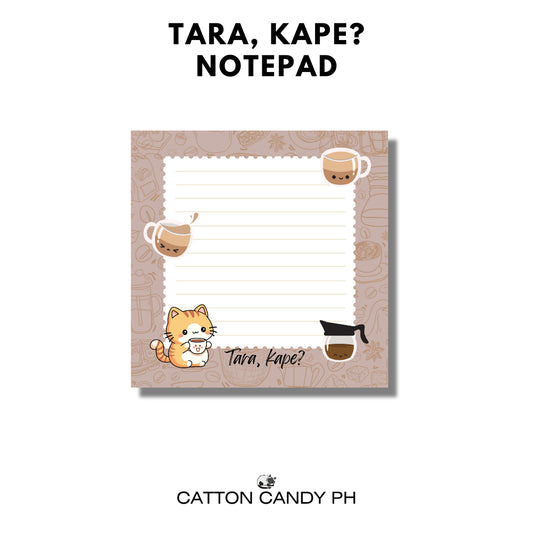 Tara, kape Notepad Memo pad