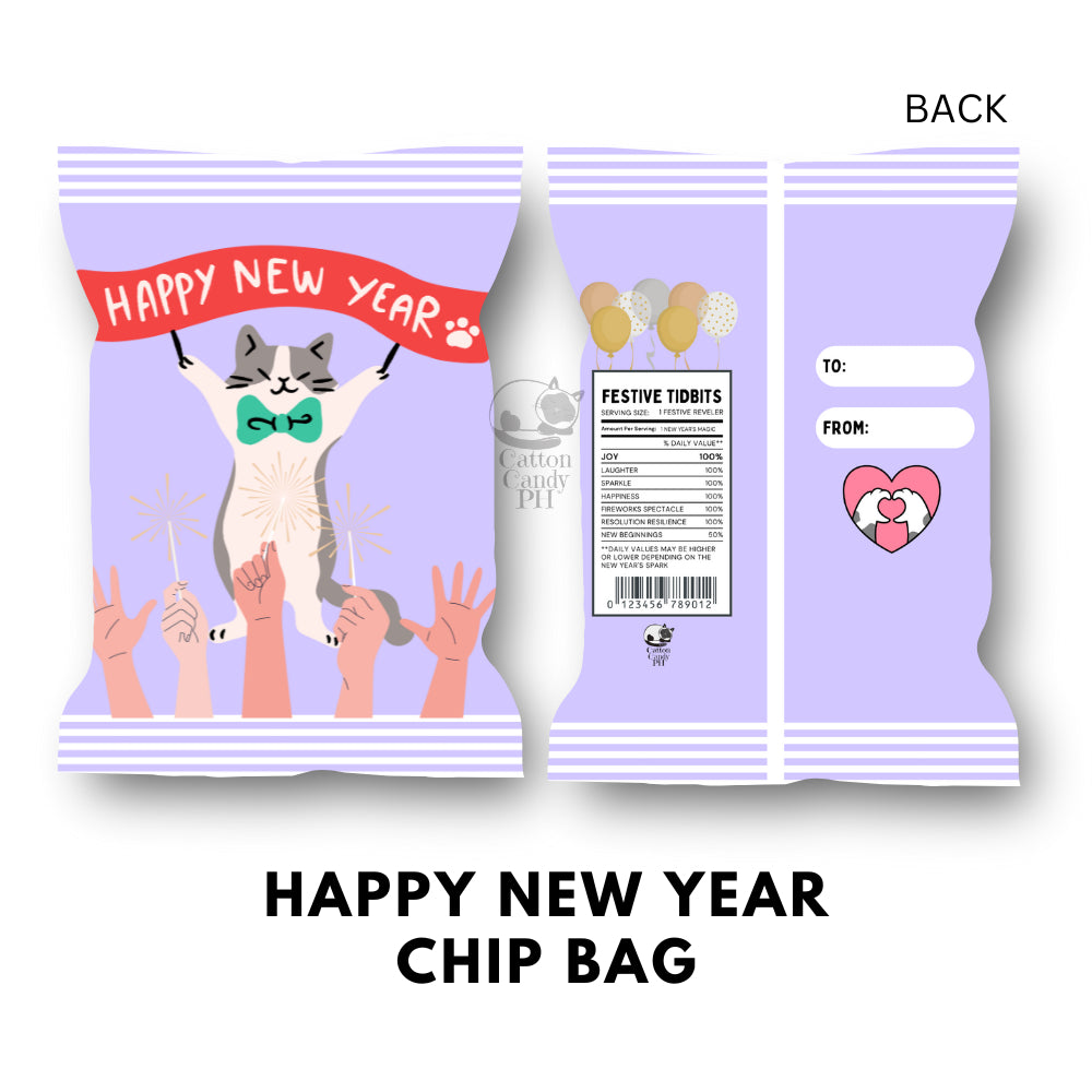 Christmas Mini Chip Bag | Cute Size Chip Bag | Angpao | Money Envelope 12 pcs per pack