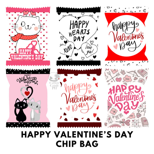Happy Valentine's Day Chip Bag Loot Bag