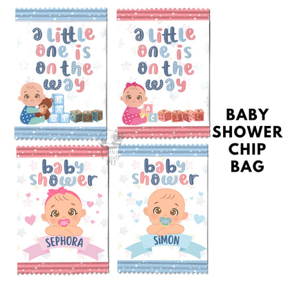 Baby Shower | Gender Reveal Chip Bag Party Favor Loot Bags