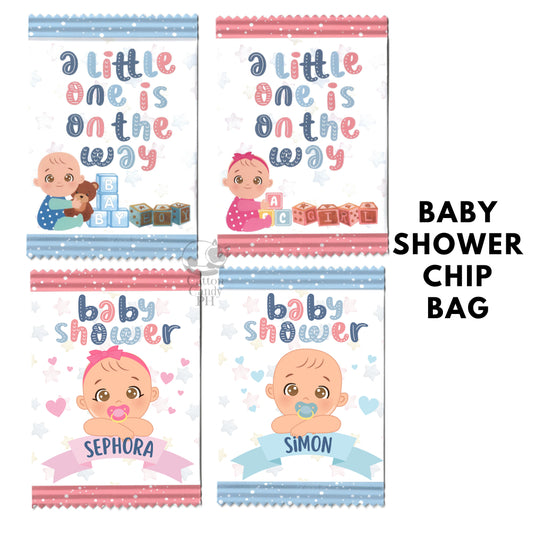 Baby Shower | Gender Reveal Chip Bag Party Favor Loot Bags