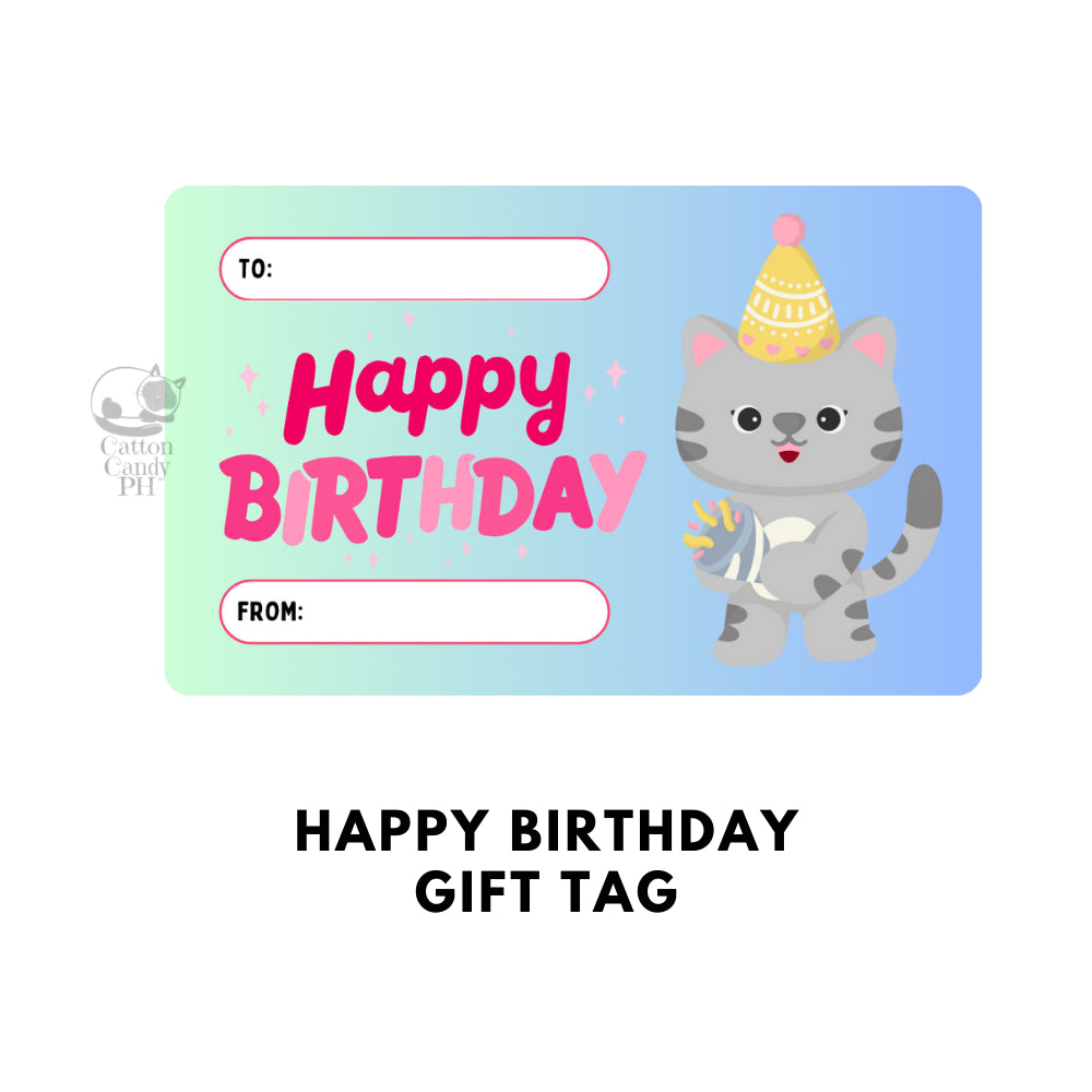 Happy Birthday Gift Tags | Card 10 pcs per pack