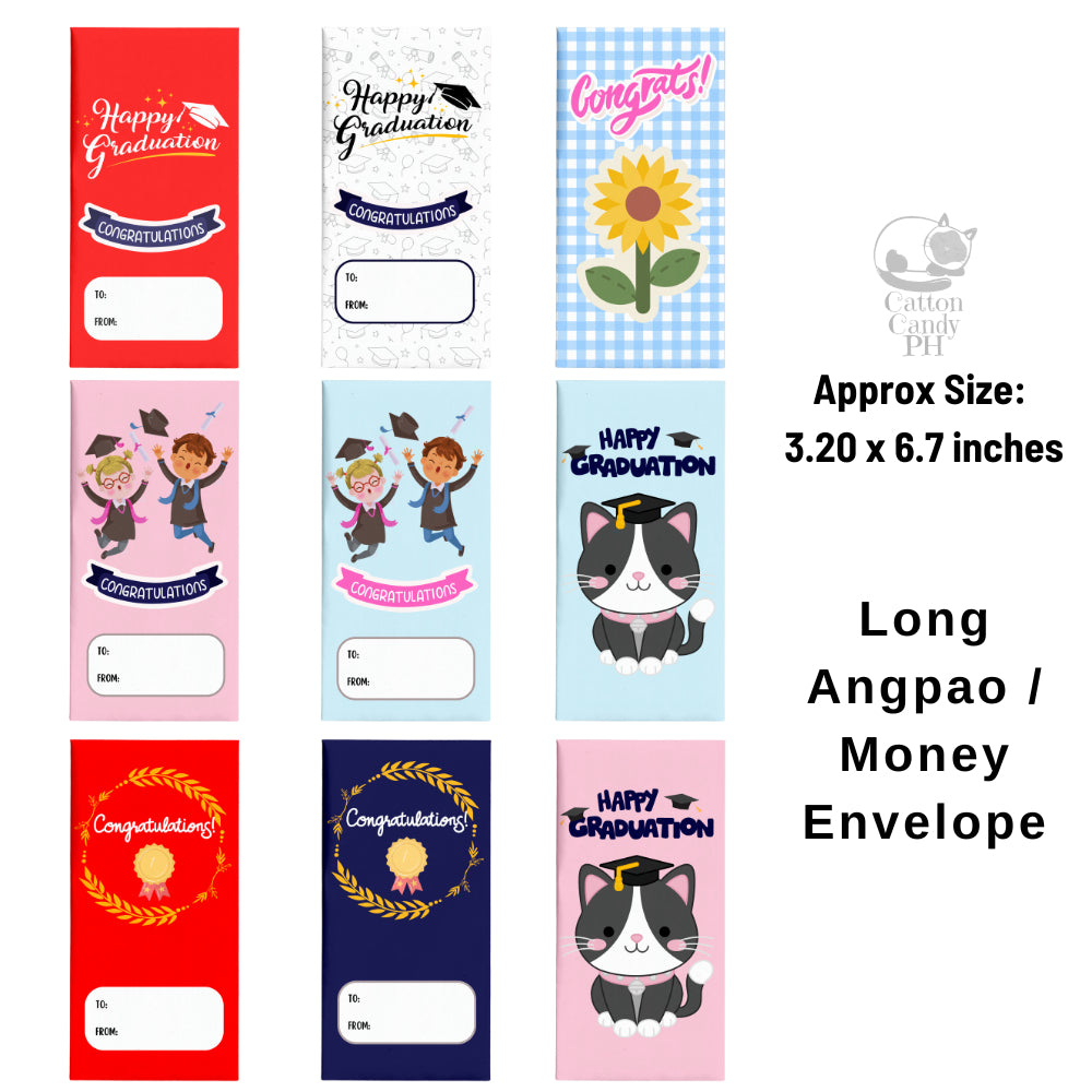 Congratulations | Happy Graduation Long Angpao Money Envelope