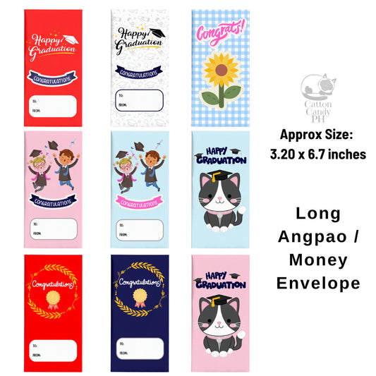 Congratulations | Happy Graduation Long Angpao Money Envelope