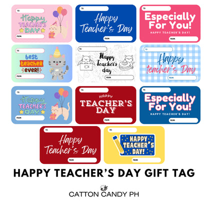 Happy Teacher's Day Gift Tags | Card 10 pcs per pack