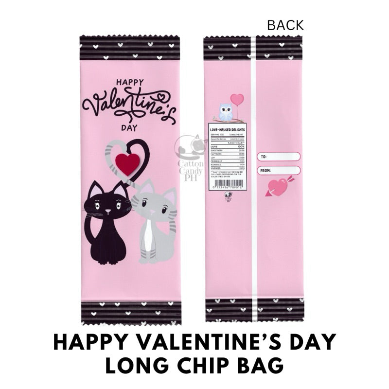Valentine’s Day Heart’s Day Long Chip Bag Loot Bag Party Favor