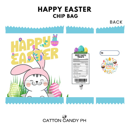 Happy Easter Sunday | Easter Egg Hunt | Chip Bag Loot Bag Party Holiday Favor