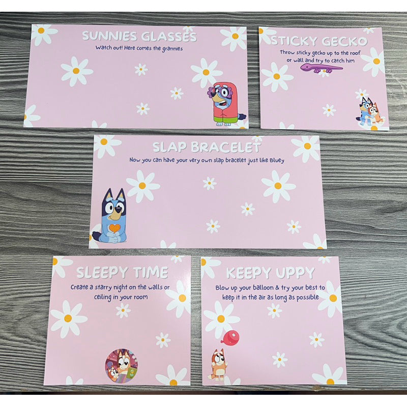 Party Favor Paper Backing