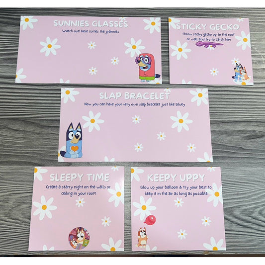 Party Favor Paper Backing