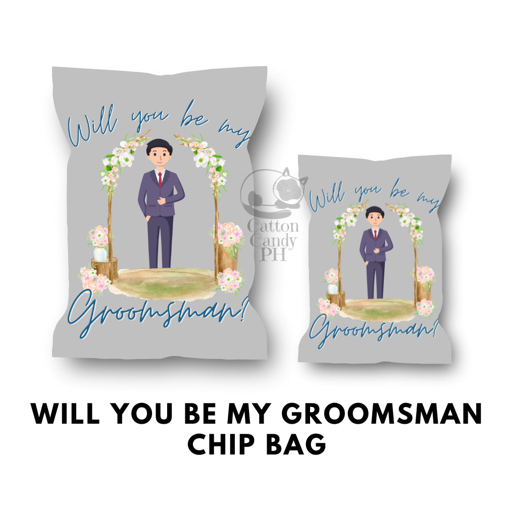 Bridesmaid Groomsman Flower Girl Ring Bearer Wedding Sponsors Proposal Gift Chip Bag