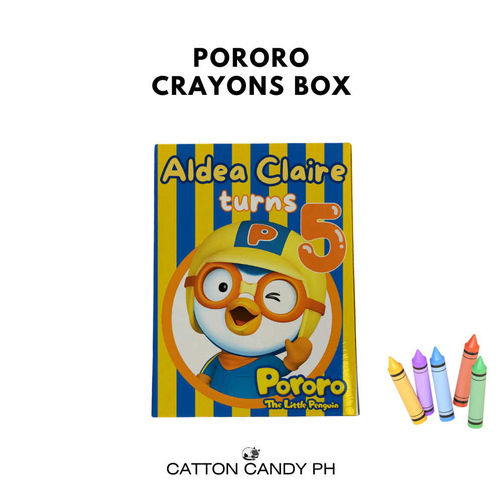 Personalized Crayons Box (for 8pcs crayons) - BOX ONLY, NO CRAYONS INCLUDED