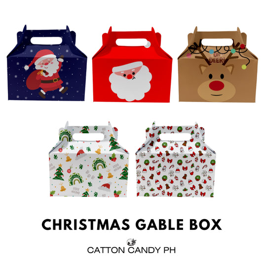 Christmas Gable | Donut | Munchkin | Gift Favor Party Loot Box