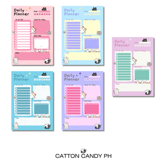 Cat Design Daily Planner Notepad