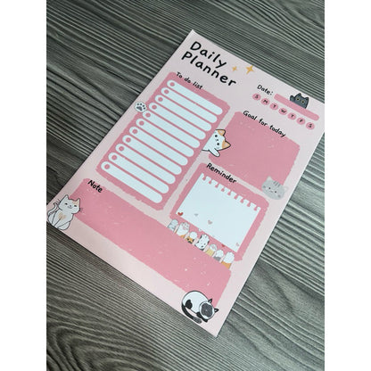 Cat Design Daily Planner Notepad