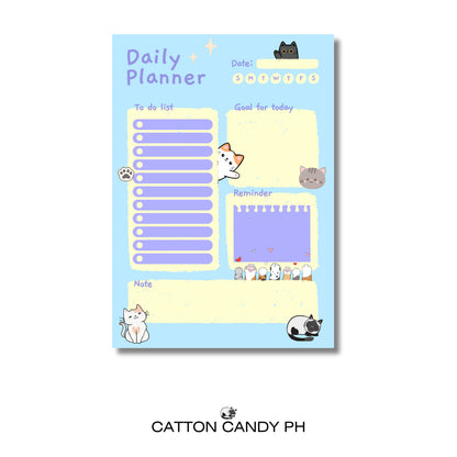 Cat Design Daily Planner Notepad