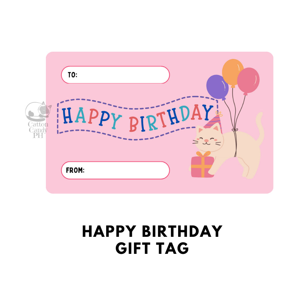Happy Birthday Gift Tags | Card 10 pcs per pack