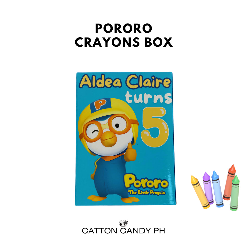 Personalized Crayons Box (for 8pcs crayons) - BOX ONLY, NO CRAYONS INCLUDED