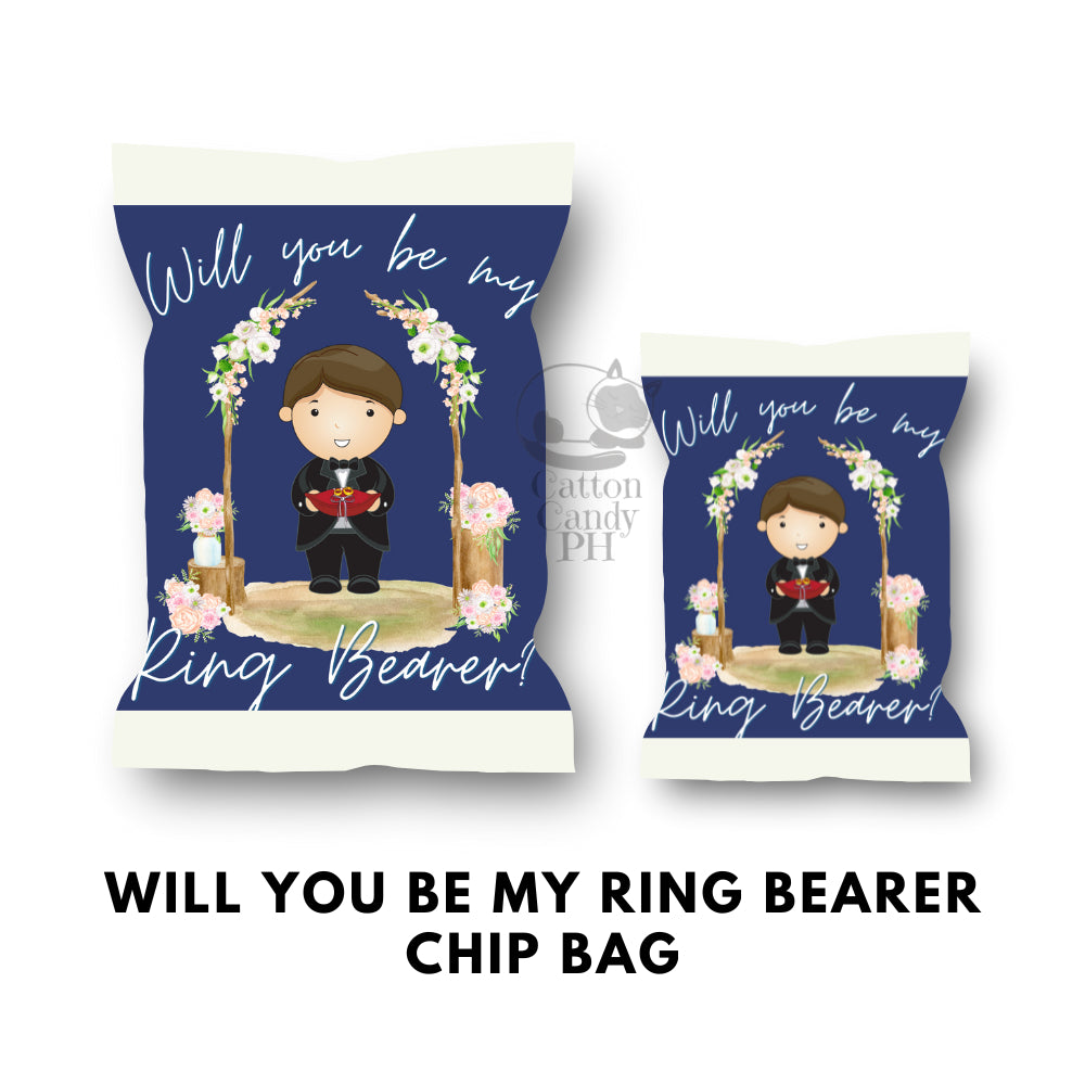 Bridesmaid Groomsman Flower Girl Ring Bearer Wedding Sponsors Proposal Gift Chip Bag