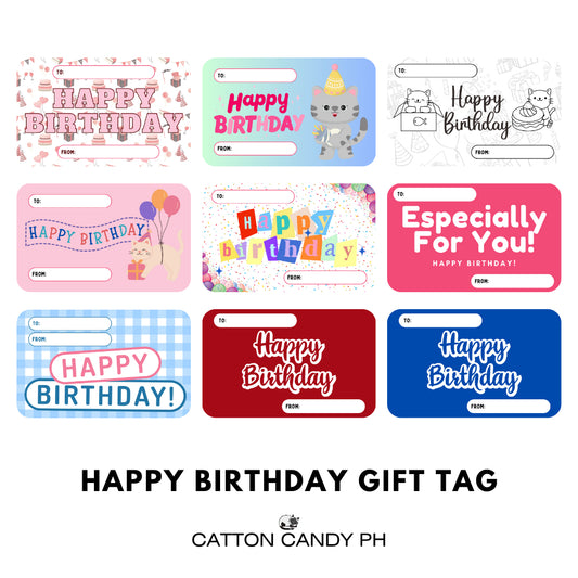 Happy Birthday Gift Tags | Card 10 pcs per pack