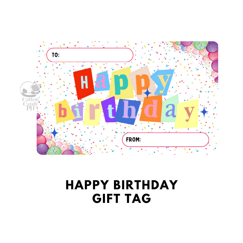 Happy Birthday Gift Tags | Card 10 pcs per pack