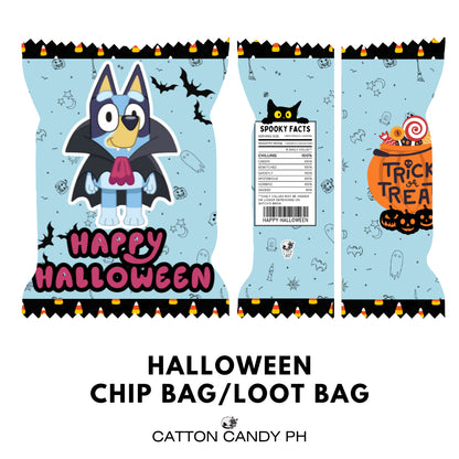 Happy Halloween Trick or Treat Cute Chip Bag Loot Bag Party Favor