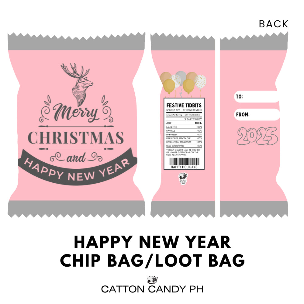 Christmas Mini Chip Bag | Cute Size Chip Bag | Angpao | Money Envelope 12 pcs per pack