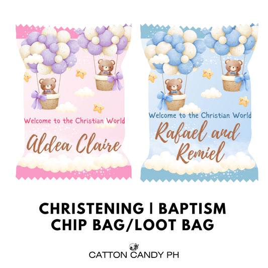 Baptism | Christening Chip Bag Party Favor Loot Bags