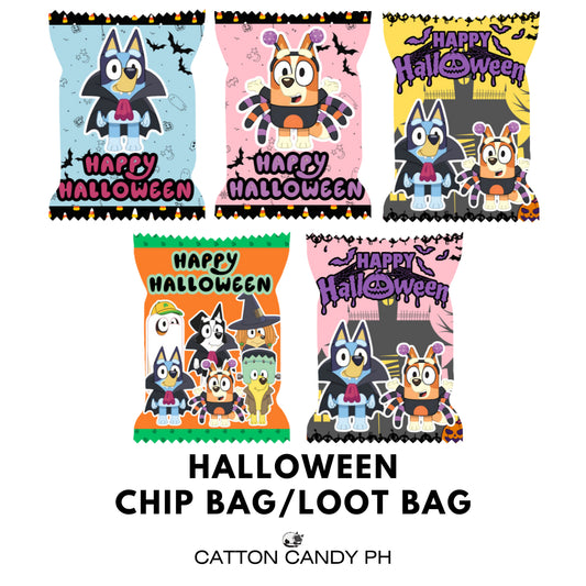 Happy Halloween Trick or Treat Cute Chip Bag Loot Bag Party Favor